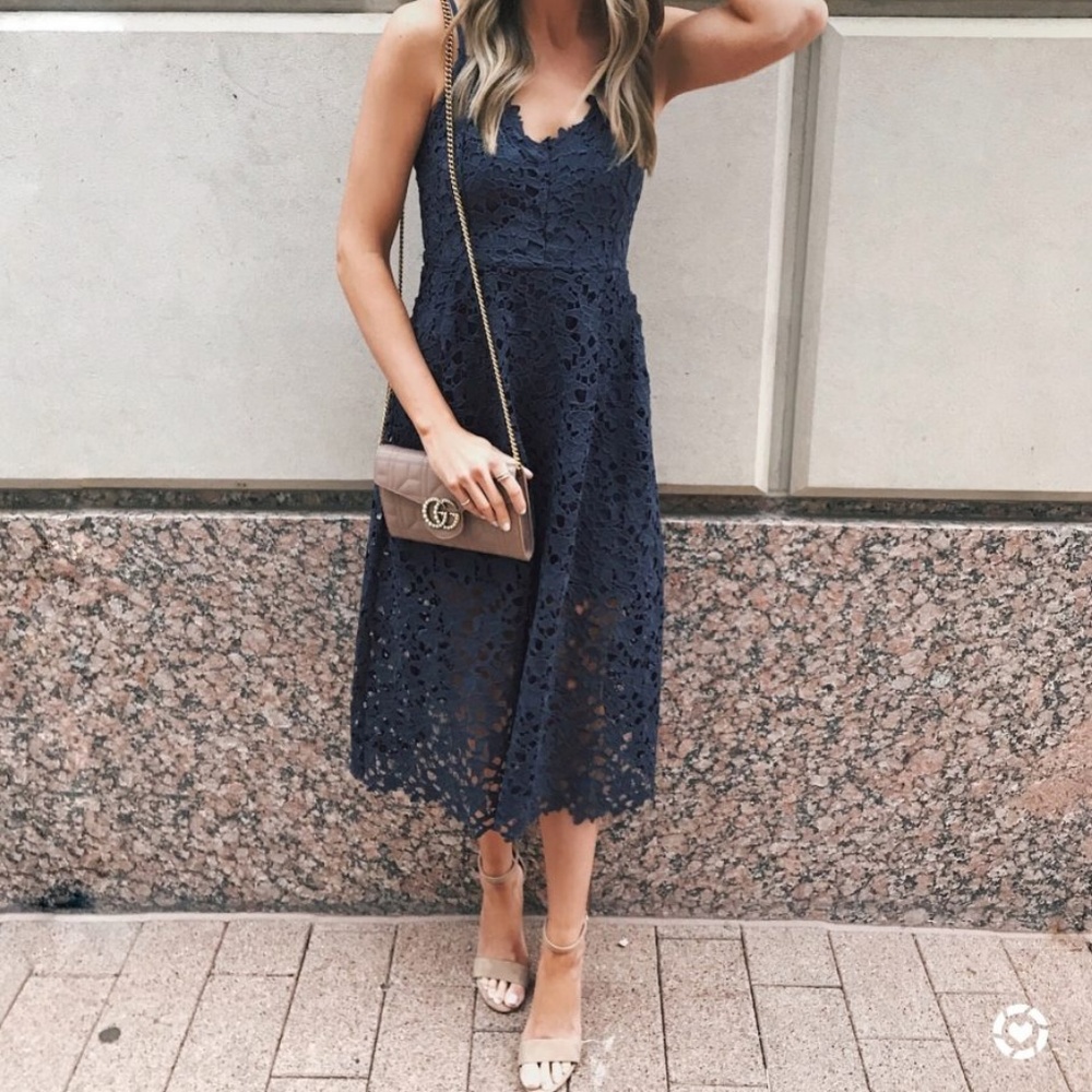 ASTR the label Lace midi Navy